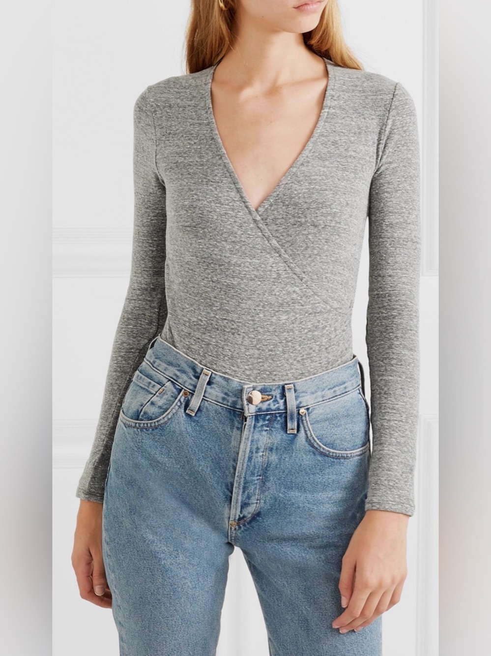 Madewell Gray Bodysuit